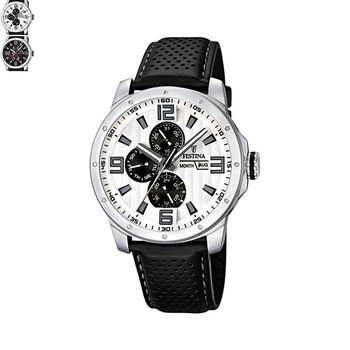 Festina SPORT Gents Multifunction Watch with Leather Strap