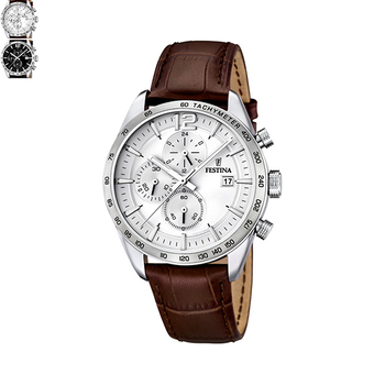 Festina DRESS Gents Chronograph with Leather Strap