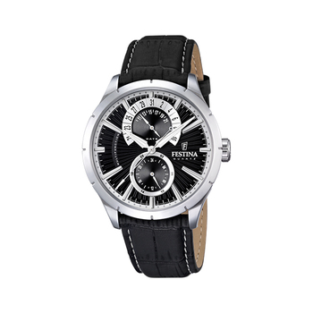 Festina RETRO Gents Multifunction Watch with Leather Strap